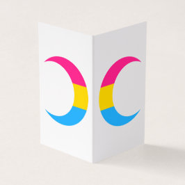 Pansexuele Pride Halve Manen Wenskaart Visitekaartje
