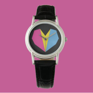 Pansexuele Pride Hart Horloge