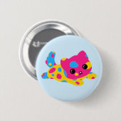 Pansexuele Pride Kat Knoop Ronde Button 5,7 Cm (Voorkant /achterkant)