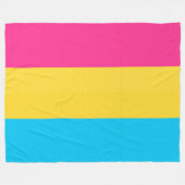 Pansexuele Pride Knuffeldek Fleece Deken (Voorkant (Horizontaal))