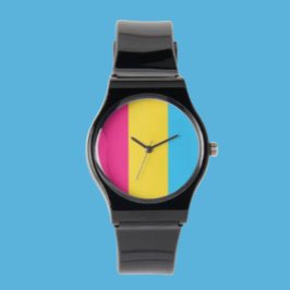 Pansexuele Pride Silicone Riem Horloge: Krachtig & Horloge