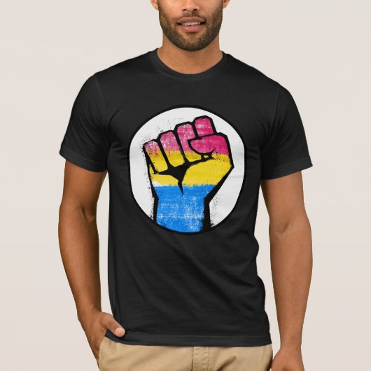 Pansexuele Pride T-Shirt (Voorkant)