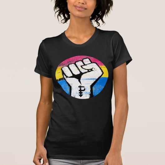 Pansexuele Pride T-Shirt (Voorkant)