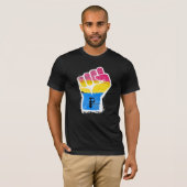 Pansexuele Pride T-Shirt (Voorkant volledig)