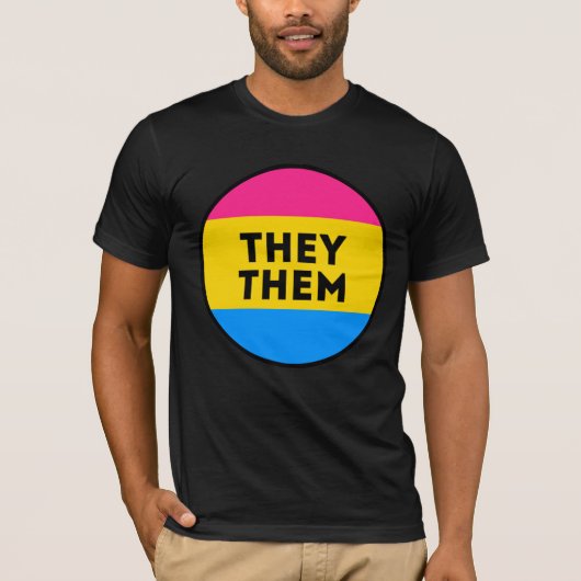 Pansexuele Pride T-Shirt (Voorkant)