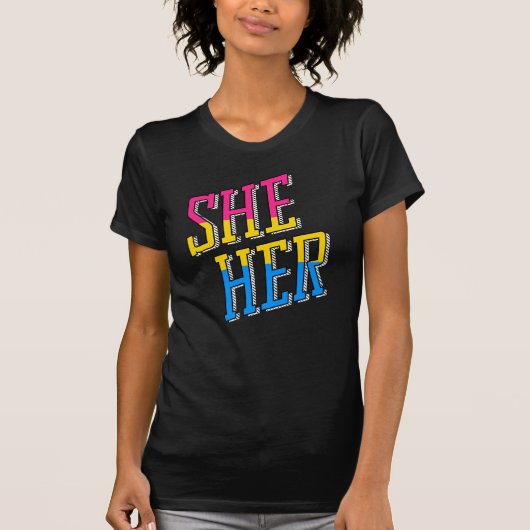 Pansexuele Pride T-Shirt (Voorkant)