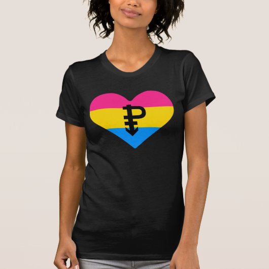Pansexuele Pride T-Shirt (Voorkant)