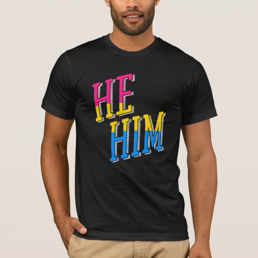 Pansexuele Pride T-Shirt (Voorkant)