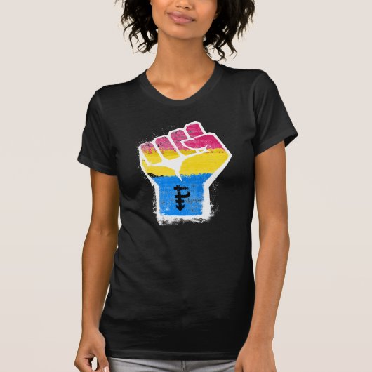 Pansexuele Pride T-Shirt (Voorkant)