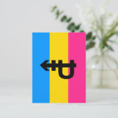 Pansexuele Pride-vlag Briefkaart (Staand voorkant)