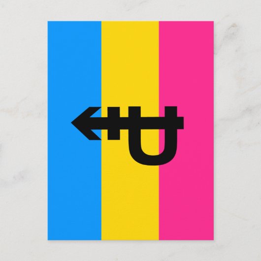 Pansexuele Pride-vlag Briefkaart (Voorkant)