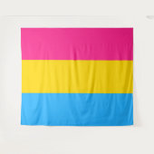 Pansexuele Pride Vlag Horizontaal Wandkleed (Voorkant (horizontaal))