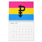 Pansexuele Pride-vlag Kalender (Feb 2027)