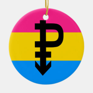 Pansexuele Pride-vlag Keramisch Ornament