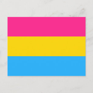 Pansexuele Pride Vlag LGBTQ Briefkaart