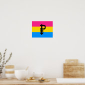 Pansexuele Pride-vlag Poster (Keuken)