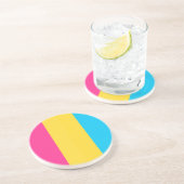 Pansexuele Pride Zandsteen Onderzetter (Zijkant)