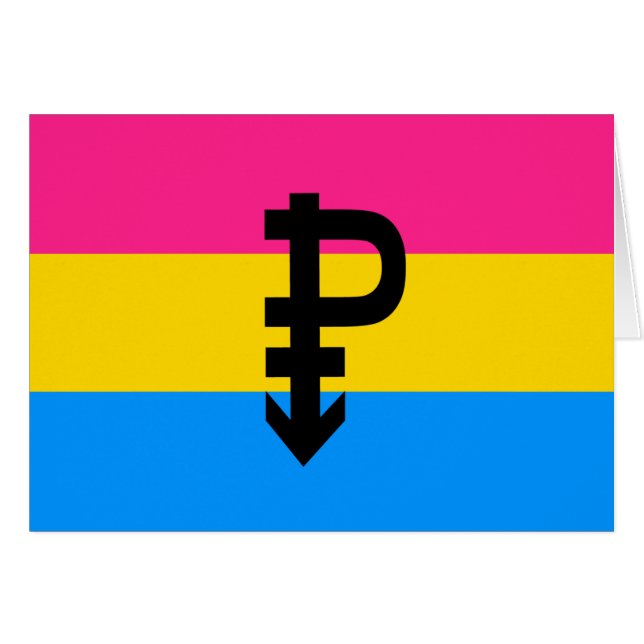 Pansexuele Pridevlag (Voorkant Horizontaal)
