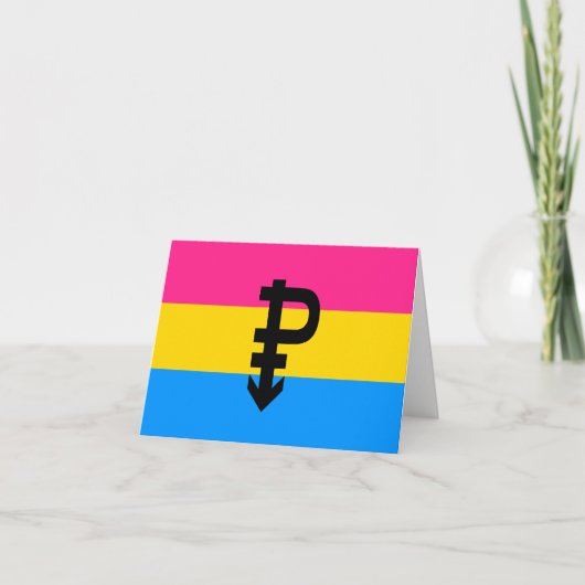 Pansexuele Pridevlag Aankondiging (Voorkant)