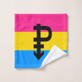 Pansexuele Pridevlag Bad Handdoek (Wasdoekje)