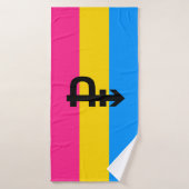 Pansexuele Pridevlag Badhanddoek (Badhanddoek)