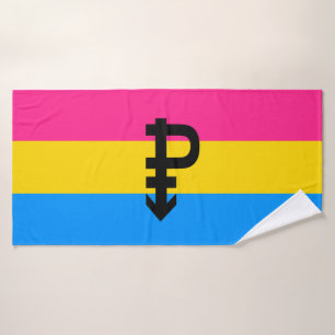 Pansexuele Pridevlag Badhanddoek
