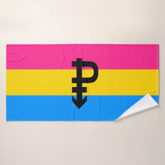 Pansexuele Pridevlag Badhanddoek (Badhanddoek)