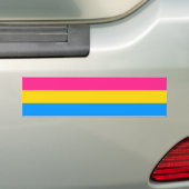 Pansexuele Pridevlag Bumpersticker (Op auto)