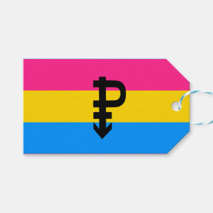 Pansexuele Pridevlag Cadeaulabel