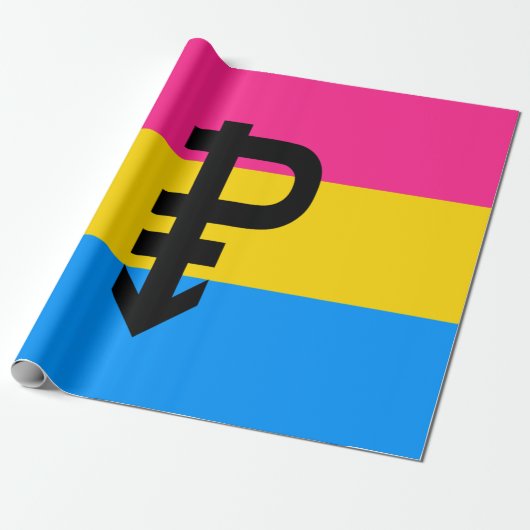 Pansexuele Pridevlag Cadeaupapier (Uitgerold)