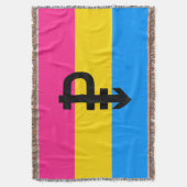 Pansexuele Pridevlag Deken (Voorkant Verticaal)
