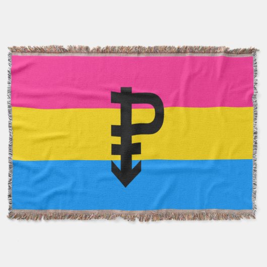 Pansexuele Pridevlag Deken (Voorkant)