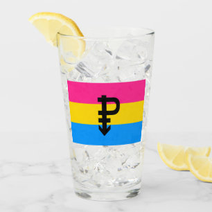 Pansexuele Pridevlag Glas
