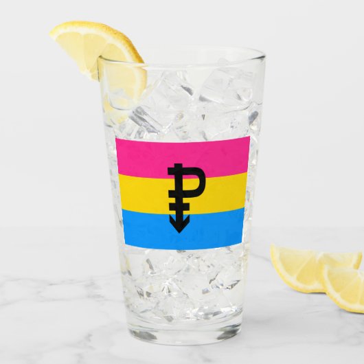 Pansexuele Pridevlag Glas (Voorkant ijs)