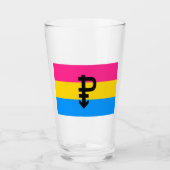 Pansexuele Pridevlag Glas (Voorkant)
