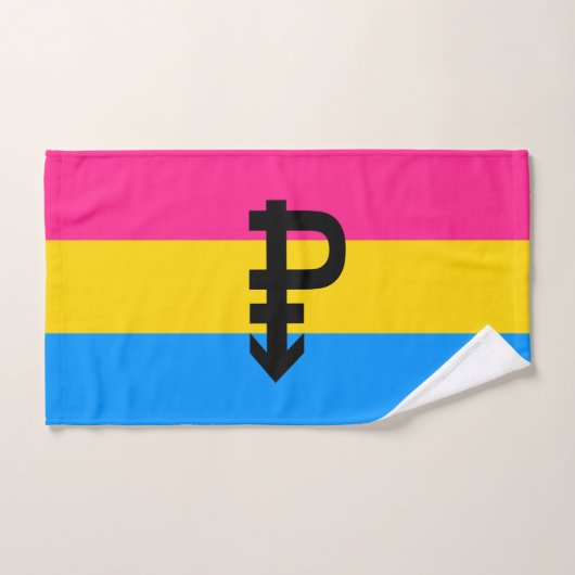 Pansexuele Pridevlag Handdoek (Handdoek)
