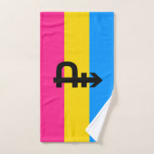 Pansexuele Pridevlag Handdoek (Handdoek)