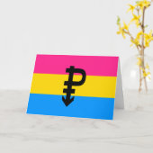 Pansexuele Pridevlag Kaart (Gele Bloem)