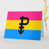 Pansexuele Pridevlag Kaart (Gele Bloem)