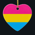 "PANSEXUELE PRIDEVLAG" KERAMISCH ORNAMENT<br><div class="desc">"PANSEXUAL PRIDE FLAG"</div>