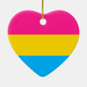"PANSEXUELE PRIDEVLAG" KERAMISCH ORNAMENT (Achterkant)