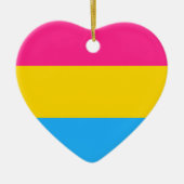 Pansexuele Pridevlag Keramisch Ornament (Voorkant)