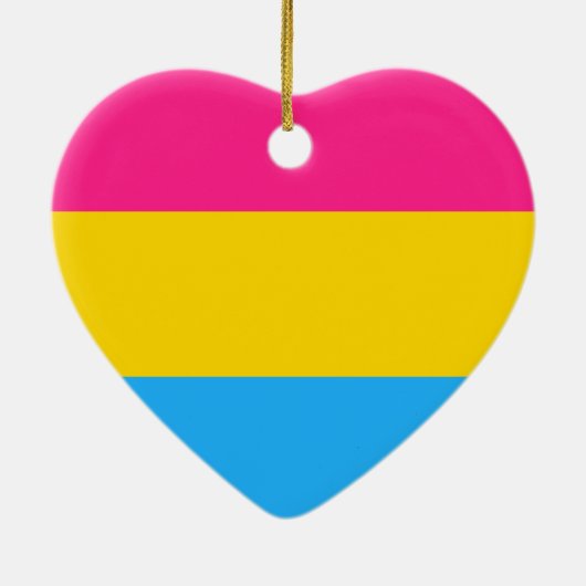 Pansexuele Pridevlag Keramisch Ornament (Achterkant)