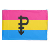 Pansexuele Pridevlag Kussensloop (Achterkant-Links)
