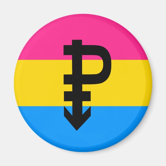 Pansexuele Pridevlag Magneet (Voorkant)