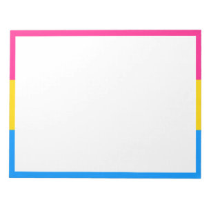 Pansexuele Pridevlag Notitieblok