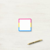 Pansexuele Pridevlag Post-it® Notes (Op bureau)