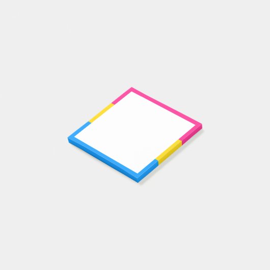 Pansexuele Pridevlag Post-it® Notes (Schuin)