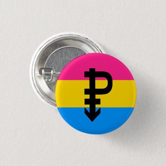Pansexuele Pridevlag Ronde Button 3,2 Cm (Voorkant /achterkant)