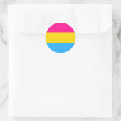 "PANSEXUELE PRIDEVLAG" RONDE STICKER (Tas)